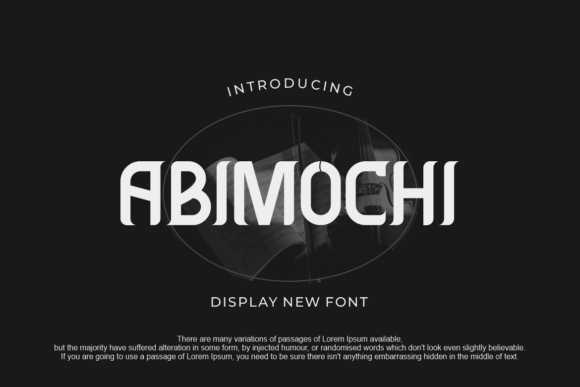 Abimochi: A Stylish Display Font for Modern Branding