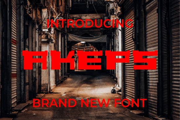 Akeps: A Modern Display Font for Bold Branding
