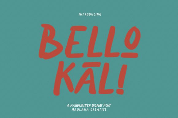 Bellokali: A Quirky Handwritten Display Font for Your Brand