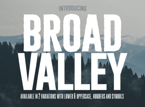 Broad Valley: A Bold Display Font for Editorial Impact