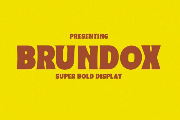 Brundox: A Retro-Modern Display Font for Web Design