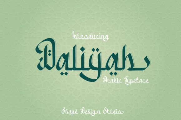 Daliyah: A Chic Oriental Display Font for Web Design