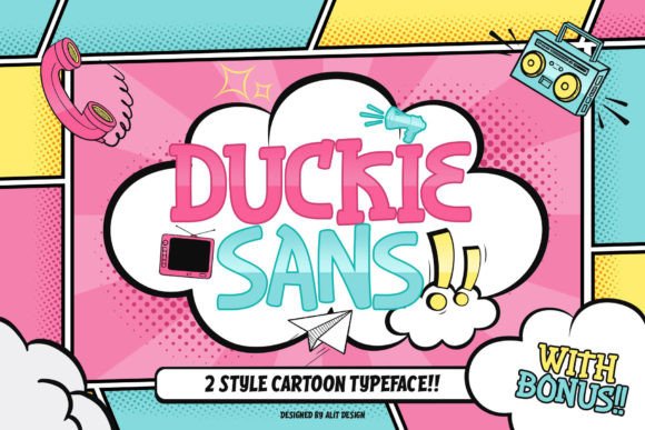 Duckie Sans: A Playful Display Font for Web Design