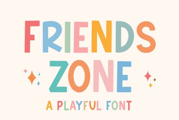 Friendszone: A Playful Display Font for Web Design