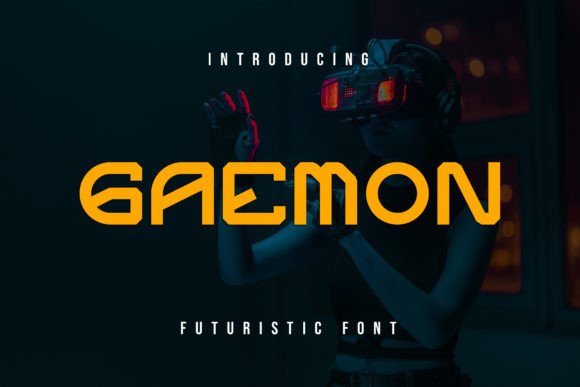 Gaemon: A Futuristic Display Font for Campaigns