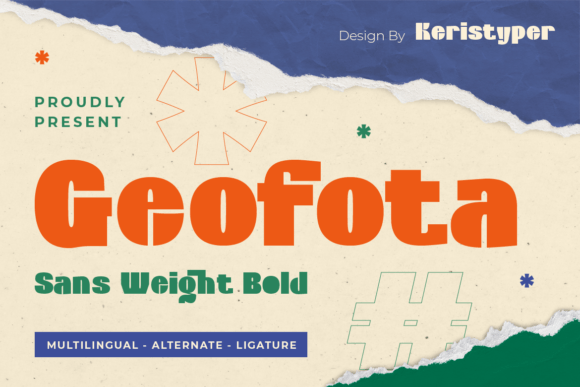 Geofota: A Bold Display Font for Modern Brands