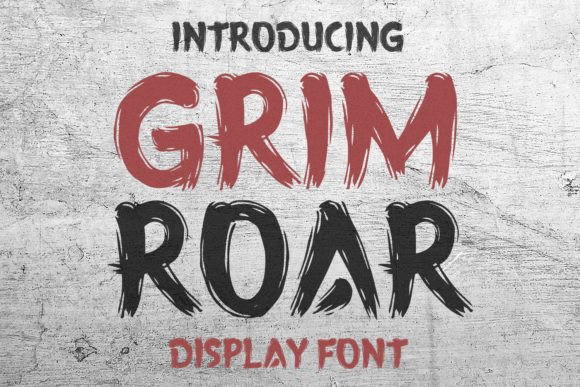 Grimroar: A Bold Display Font for Authentic Branding