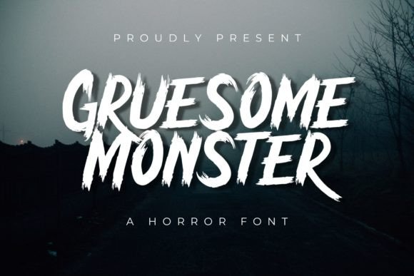 Gruesome Monster: A Spooky Display Font for Marketers