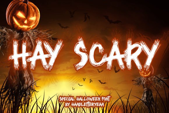 Hay Scary: A Halloween Display Font for Small Business Branding