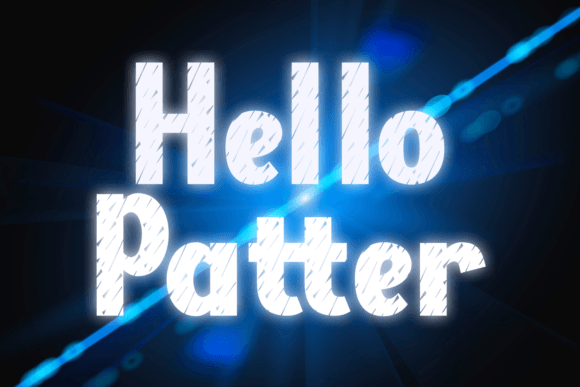 Hello Patter: A Bold Display Font for Scroll-Stopping Marketing Visuals