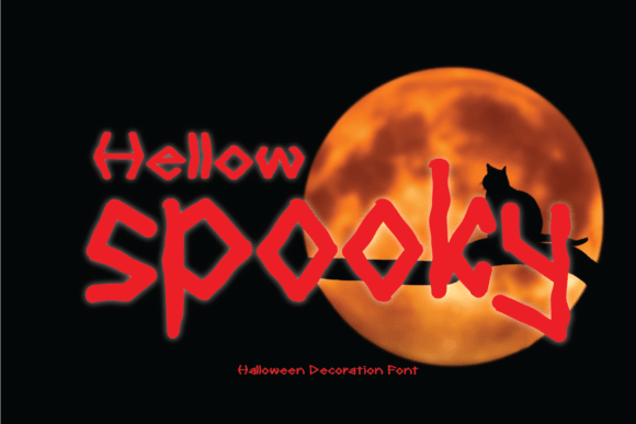 Hellow Spooky: A Fun Display Font for Brand Identity