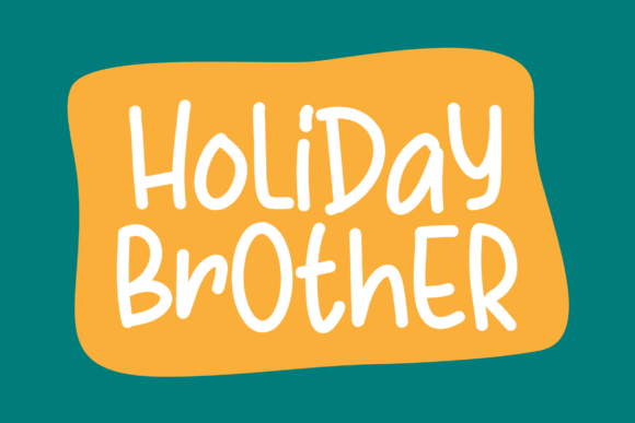 Holiday Brother: A Festive Display Font for Your Brand