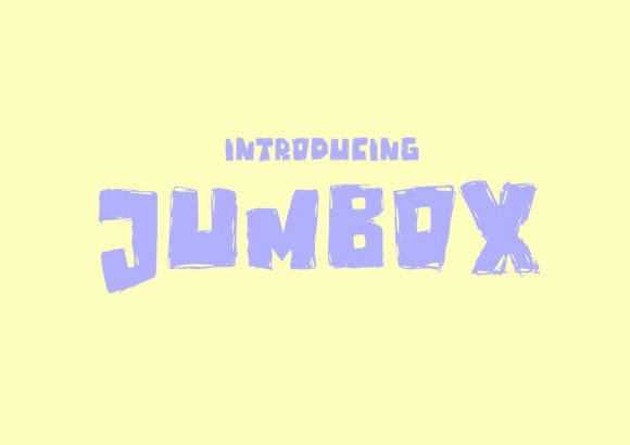 Jumbox: A Playful Display Font for Marketers