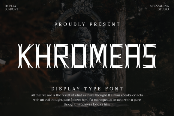 Khromeas: A Unique Display Font for Modern Brands