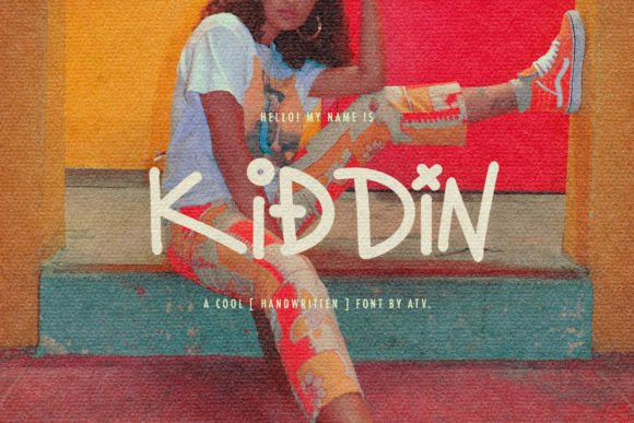 Kiddin: A Funky Handwritten Display Font for Web Design