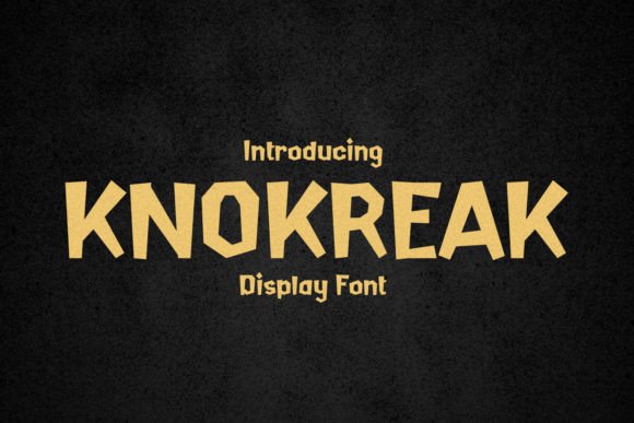 Knokreak: A Vintage Display Font for Bold Campaigns