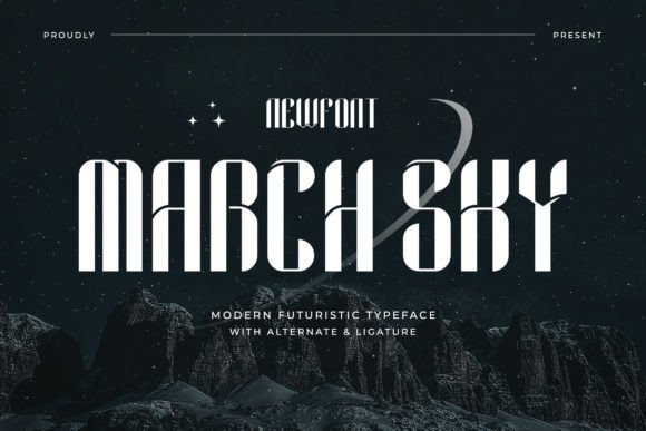 March Sky: A Modern Display Font for Editorial Design