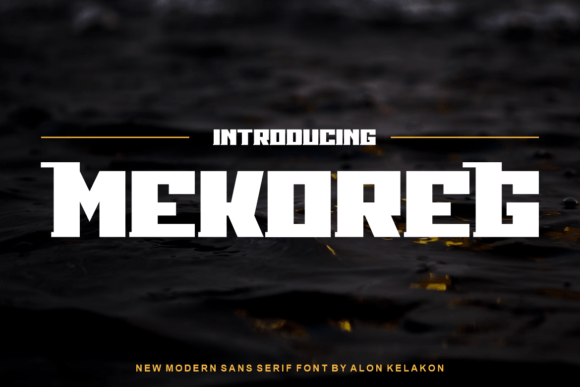 Mekoreg: A Bold Sans Serif Display Font for Branding