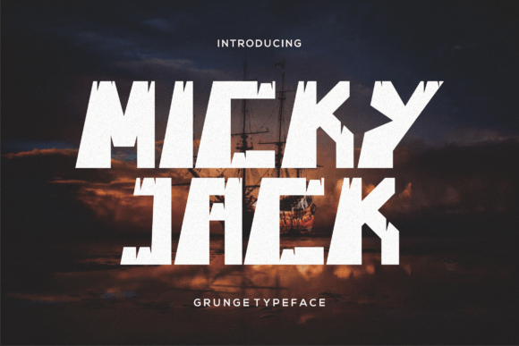 Micky Jack: A Bold Grunge Display Font for Branding