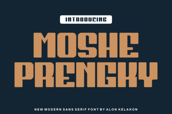 Moshe Prengky: A Bold Display Font for Marketers