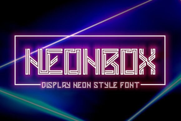Neonbox: A Futuristic Display Font for Modern Editorial