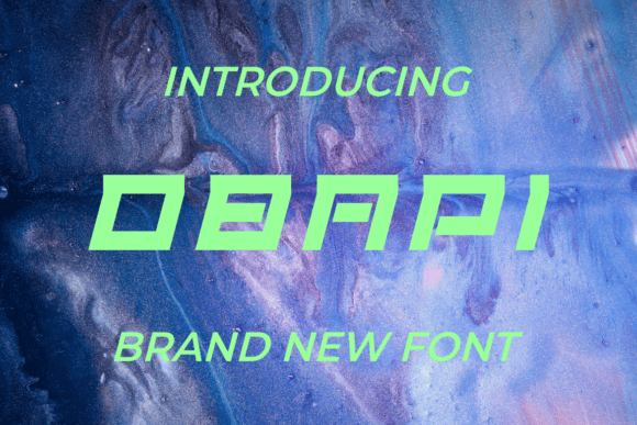 Obapi: A Bold Display Font for Web Design