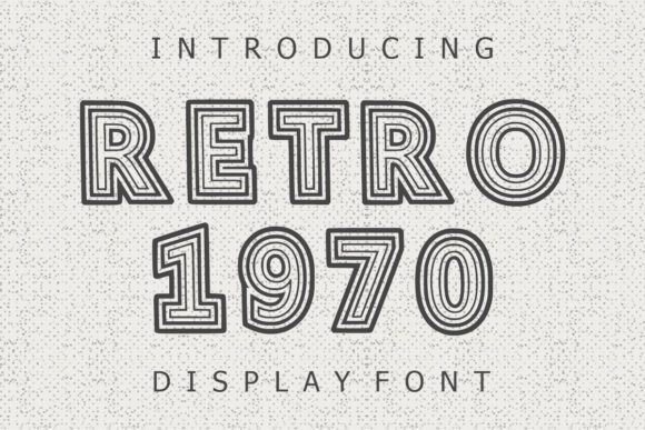 Retro 1970: A Bold Display Font for Editorial Design