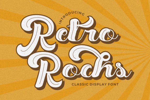 Retro Rocks: A Vintage Display Font for Web Design