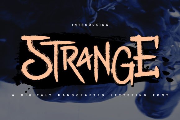 Strange: A Mysterious Display Font for Crafters