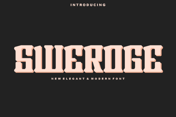 Sweroge: A Stylish Display Font for Crafters