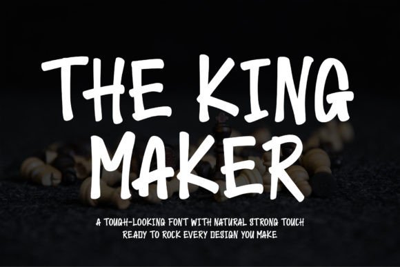 The King Maker: A Unique Display Font for Brand Identity