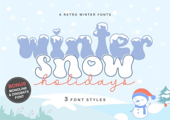 Wintersnow Holidays: A Festive Display Font for Brands