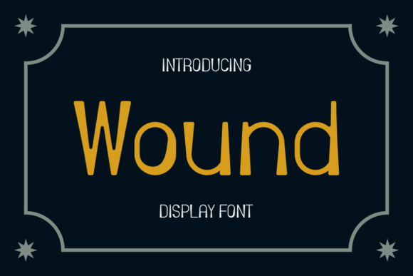 Wound: A Bold Display Font for Editorial Impact