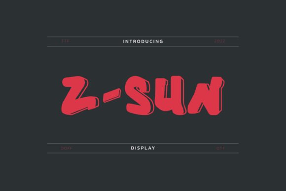 Z Sun: A Bold Display Font for Modern Web Design
