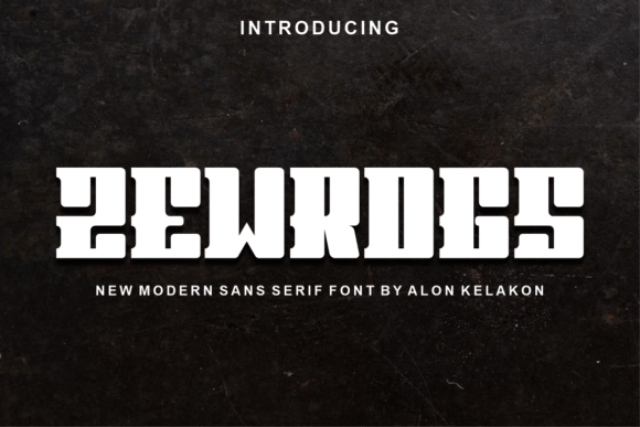 Zewrogs: A Modern Display Font for Bold Branding